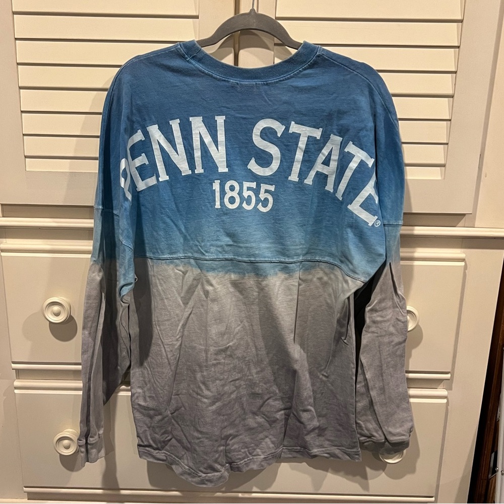 Light Blue and Grey Penn State Spirit Jersey Long-Sleeve